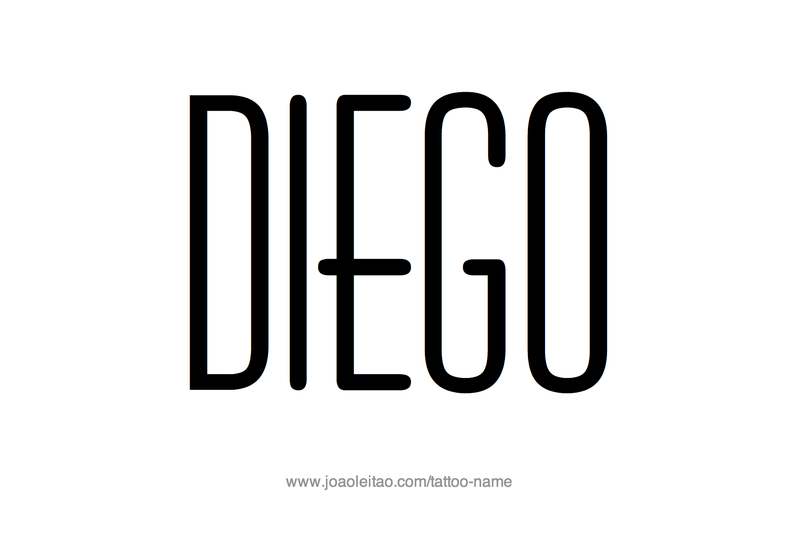 Diego Name Tattoo Designs